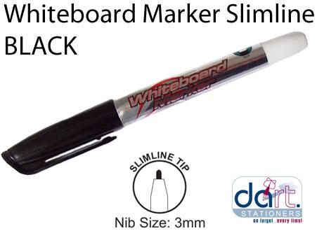 WHITEBOARD MARKER PARROT BLACK SLIMLINE