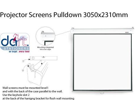 SCREEN PULLDOWN 2450X1420MM