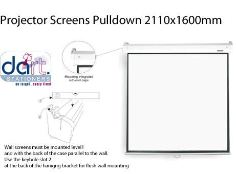 SCREEN PULLDOWN 2110X1600MM SC0274