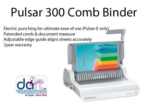 binding pulsar fellowes comb machine code