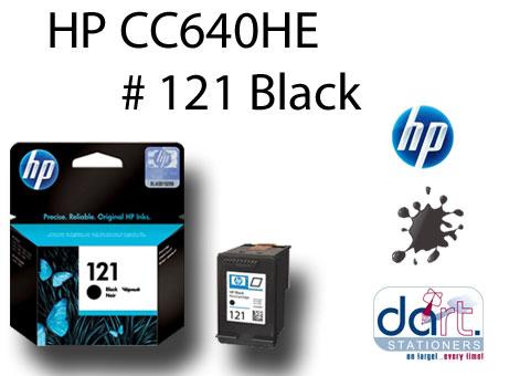 HP CC640HE D2563,F4283 #121 BLACK CART. | Dart Stationery