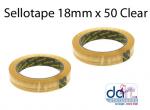 SELLOTAPE 18MM X 50 CLEAR