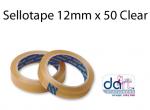 SELLOTAPE 12MM X 50 CLEAR
