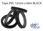 TAPE PVC 12mmx66m  BLACK