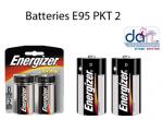 BATTERIES ENERGISER E95 PKT2