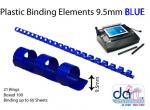 BINDING ELEMENTS  9.5MM BLUE