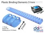 BINDING ELEMENTS 51MM WHITE