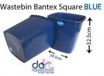 WASTEBIN BANTEX SQUARE BLUE