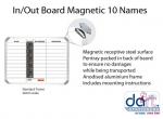 IN/OUT BOARD 10 NAMES MAGNETI