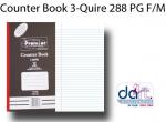 COUNTER BOOK 3-QUIRE 288 PG F/M