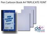 PEN CARBON BOOK A4 TRIPLICATE  FEINT