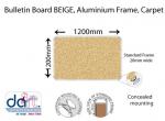 BULL/ BOARD 1200x1200 ALUMIN FRAME BEIGE