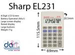 CALCULATOR SHARP EL231