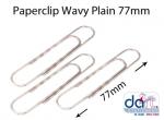 PAPERCLIP WAVY 77MM PLAIN