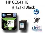 HP CC641HE D2563,F4283 #121XL BLACK CART.