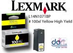 LEXMARK L14N1071BP #100XL YELLOW HIGH YIELD