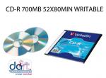 CD-R 700MB 52x 80MIN WRITABLE VERBATIM