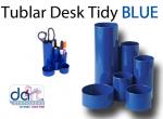 TUBLAR DESK TIDY BLUE