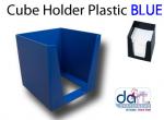 CUBE HOLDER PLASTIC ONLY BLUE