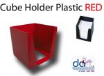 CUBE HOLDER PLASTIC ONLY RED
