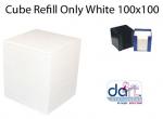 CUBE REFILL ONLY WHITE 100x100