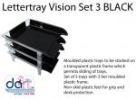 LETTERTRAY VISION SET3 BLACK