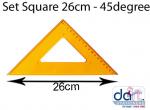 SET SQUARE 26CM 45DEG.