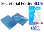 SECRETARIAL FOLDER BLUE