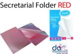 SECRETARIAL FOLDER RED 120MIC