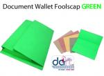 DOCUMENT WALLET F/S GREEN