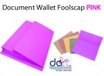 DOCUMENT WALLET F/S PINK