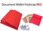 DOCUMENT WALLET F/S RED