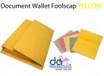 DOCUMENT WALLET F/S YELLOW