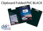 CLIPBOARD FOLDED PVC BLACK