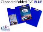 CLIPBOARD FOLDED PVC BLUE