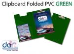 CLIPBOARD FOLDED PVC GREEN