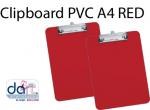 CLIPBOARD PVC  A4 RED