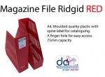 MAGAZINE FILE RIGID RED