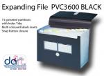EXPANDING FILE PVC 3600 BLACK