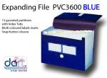 EXPANDING FILE PVC 3600 BLUE