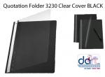 QUOTATION FOLDER 3230 CLEAR COVER BLACK