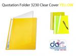 QUOTATION FOLDER 3230 CLEAR COVER YELLOW