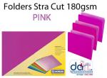 FOLDERS STRA CUT 180GSM PINK