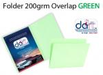 FOLDER 200grm O/LAP GREEN