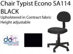 CHAIR TYPIST ECONO SA114 BLACK