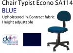 CHAIR TYPIST ECONO SA114 BLUE