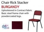 CHAIR RICK STACKER BURGANDY