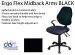 CHAIR ERGO FLEX M/BACK ARMS BLACK