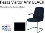 CHAIR PEZAZ VISITOR ARM BLACK