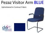 CHAIR PEZAZ VISITOR ARM BLUE
